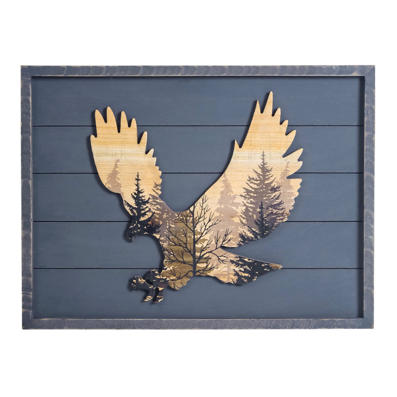 Millwood Pines Forest Eagle Wood Wall Decor & Reviews Wayfair